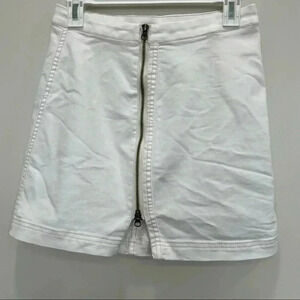 Free People White Denim Skirt  Size 6
